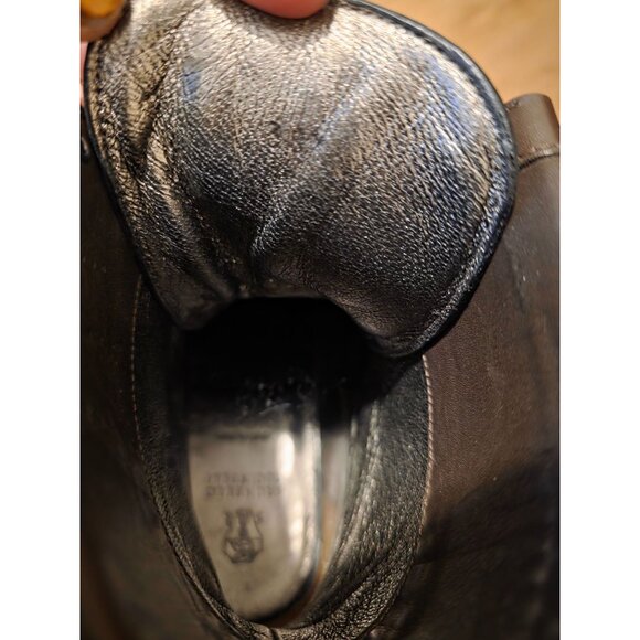 Brunello Cucinelli Foldover Monili Ankle Boots In Brown Size 38.5 - Picture 11 of 11